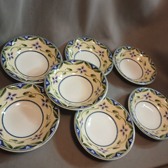 Pfaltzgraff Sicily Dessert Bowl Set of 7 Vintage 5 7/8" Discontinued Replacement - Picture 3 of 10